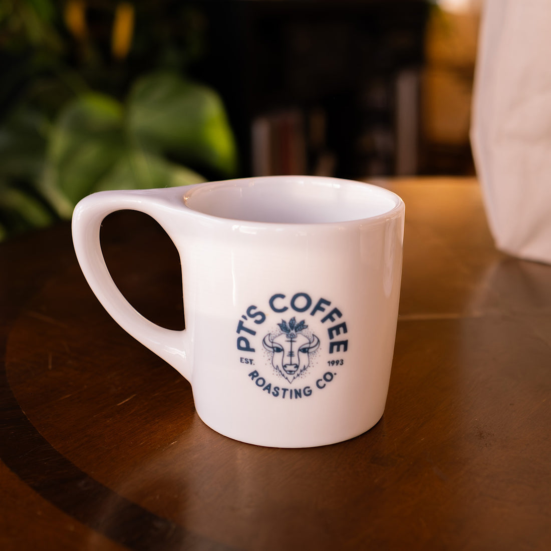 White Lino Mug